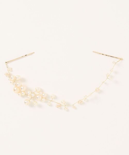 PREFERIR（プレフェリール）の「プリンセス 結婚式 パールヘッドドレス【Made in JAPAN】（その他ヘアアクセサリー・レディース・シルバー/ゴールド・FREE）」の4枚目の写真
