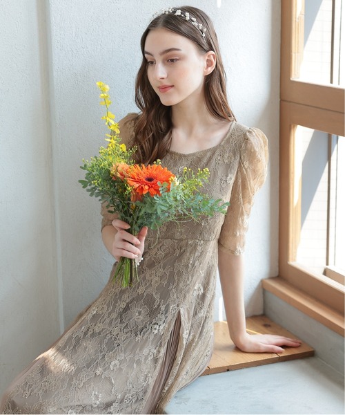 プリンセス 結婚式 パールヘッドドレス（ヘアアクセサリー