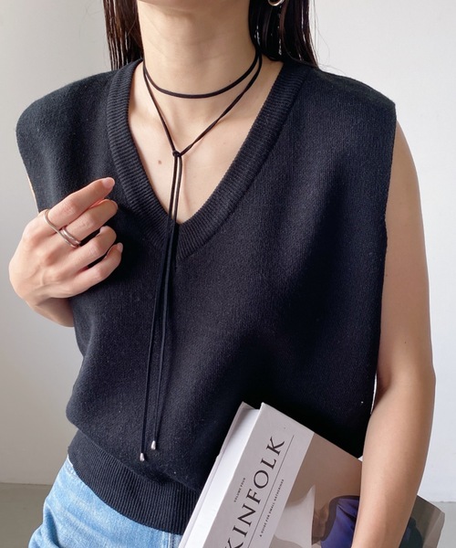 iso（イソ）の「フェイクスウェード コードチョーカー（チョーカー・レディース・シルバー/ブラウン/アイボリー・FREE）」の8枚目の写真