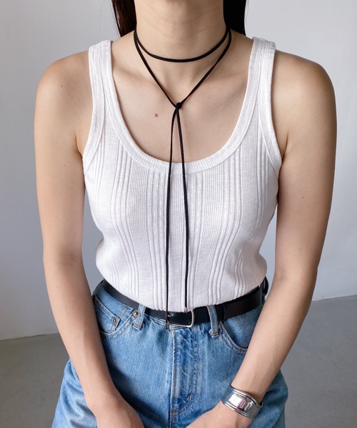 iso（イソ）の「フェイクスウェード コードチョーカー（チョーカー・レディース・シルバー/ブラウン/アイボリー・FREE）」の10枚目の写真