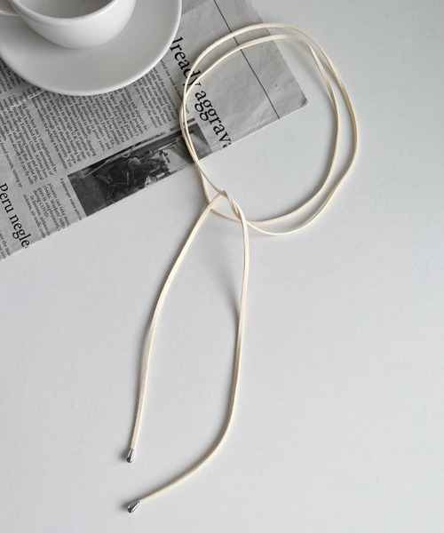 iso（イソ）の「フェイクスウェード コードチョーカー（チョーカー・レディース・シルバー/ブラウン/アイボリー・FREE）」の20枚目の写真