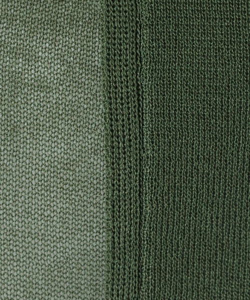 TITE IN THE STORE（ティテ　インザ　ストア）の「ミニネックシアー切替ノースリーブニットプルオーバー（ニット/セーター・レディース・グリーン/チャコールグレー・38）」の16枚目の写真