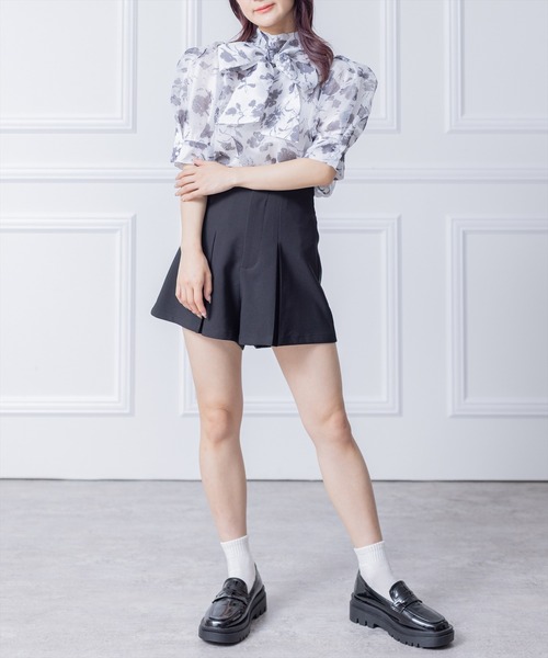 clear(クリア)の「タックハイウエストショートパンツ≪2024SS≫(その他パンツ・レディース・ベージュ/ピンクベージュ/ブラック/アイボリー・S/M)」の20枚目の写真
