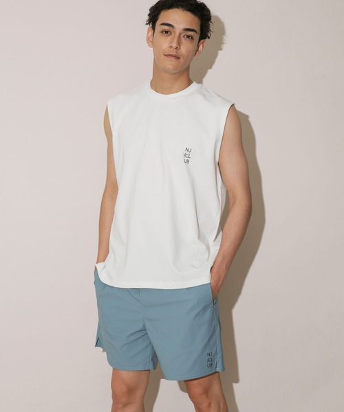 NANO universe（ナノユニバース）の「｢NJ/CLUB｣PARKSTOCK ベーシックタンクトップ（タンクトップ・メンズ・ブルー/ブラック/ホワイト/グリーン/イエロー・S/M/L）」の2枚目の写真