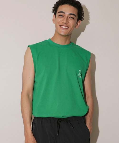 NANO universe（ナノユニバース）の「｢NJ/CLUB｣PARKSTOCK ベーシックタンクトップ（タンクトップ・メンズ・ブルー/ブラック/ホワイト/グリーン/イエロー・S/M/L）」の16枚目の写真