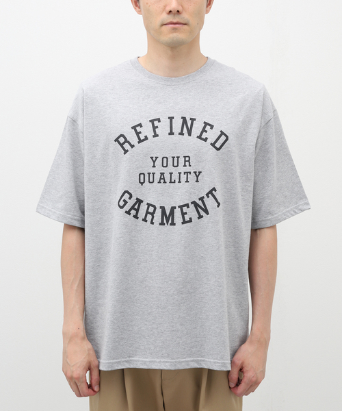 B.C STOCK（ベーセーストック）の「カレッジロゴ Tシャツ ”REFINED GARMENT”（Tシャツ/カットソー・メンズ・ブルー系その他/ホワイト/チャコールグレー/ベージュ・MEDIUM/LARGE）」の5枚目の写真