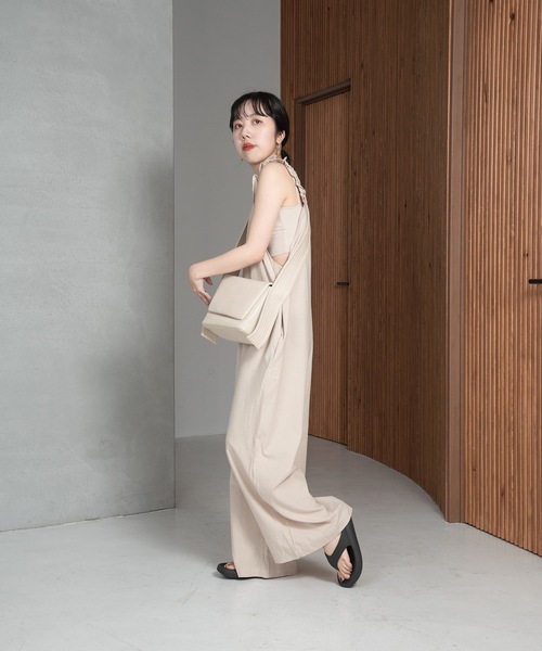 lawgy（ラウジー）の「stitch design useful bag（ショルダーバッグ・レディース・アイボリー/ベージュ/ブラック・FREE）」の8枚目の写真