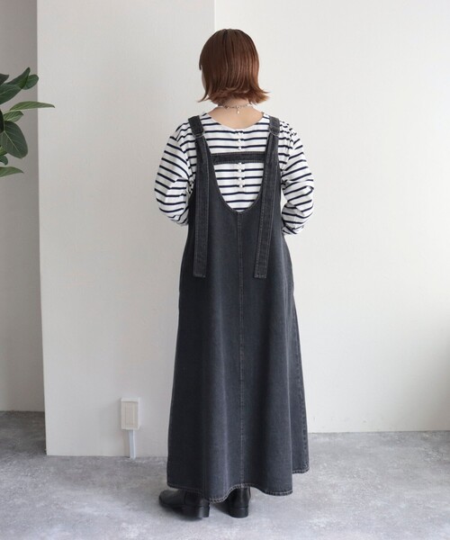 fredy emue（フレディエミュ）の「ボーダーパール釦ヘンリープルオーバー（Tシャツ/カットソー・レディース・ブラック系その他/ブルー系その他/レッド系その他・38）」の12枚目の写真