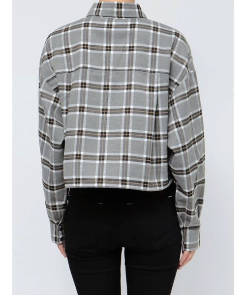 EMODA（エモダ）の「ドロストリングクロップシャツ（シャツ/ブラウス・レディース・その他/カーキ/アイボリー/ブラック・FREE）」の16枚目の写真