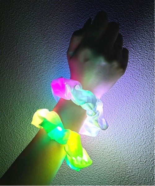 ［SALE］渋カラー✨シュシュ✨ LED 光るシュシュ / 推しカラー / メンバーカラー アイテム_（シュシュ