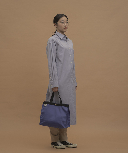 Drifter(ドリフター)の「PAPER BAG TOTE M/ペーパーバッグトートM(トートバッグ・レディース・ブラック/ダークグリーン/レオパード/ゼブラ/ブルー・FREE)」の3枚目の写真