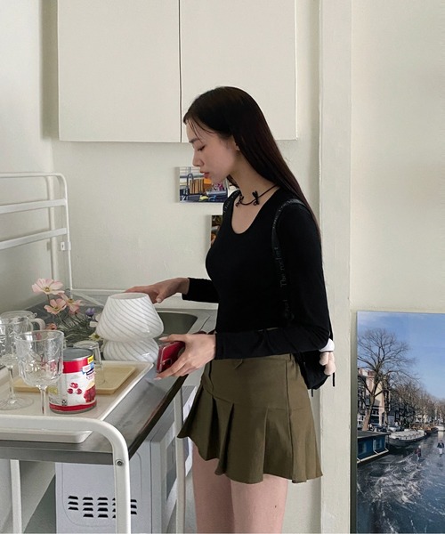 by muni:r(バイ ムニール)の「リボンビーズチョーカーネックレス(ネックレス・レディース・ホワイト/ブラック・ONESIZE)」の13枚目の写真
