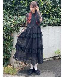 merry jenny | lace lace frill dress(ワンピース)