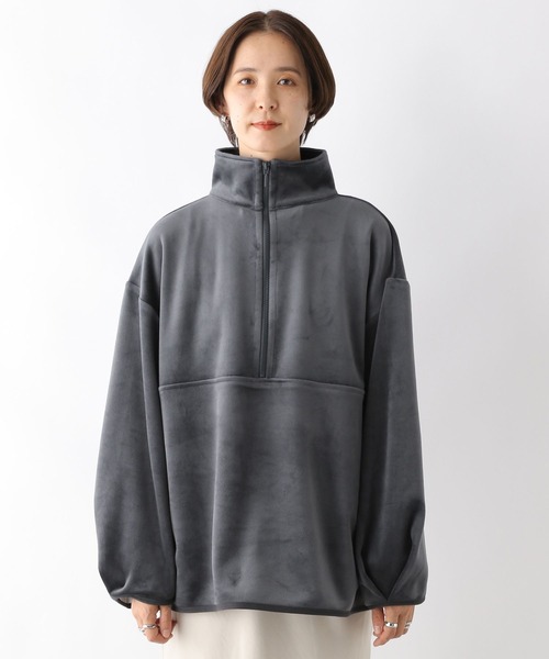 LEPSIM（レプシィム）の「シャギーハーフジッププルオーバー