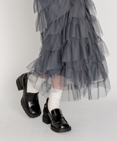 SVEC（シュベック）の「ブロックヒール ペニーローファー パンプス（ローファー・レディース・ブラック・35/36/37/38/39/40）」の12枚目の写真