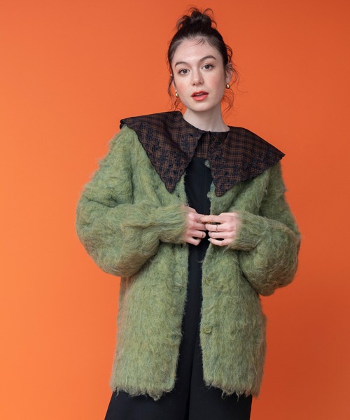 COMMRE（コムル）の「刺繍ビッグカラーブラウス（シャツ/ブラウス・レディース・ブラウン系その他/ブラック/ホワイト・FREE）」の16枚目の写真