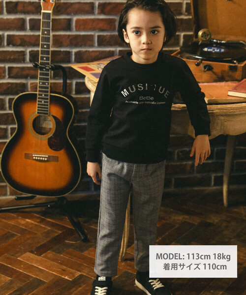 BeBe(ベベ)の「グレンチェックパンツ(80~150cm)(その他パンツ・キッズ・グレー系その他・120cm/130cm/150cm/140cm/110cm/90cm/100cm)」の7枚目の写真