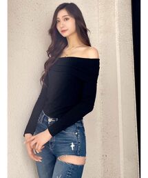 GYDA | ソフトタッチ タイトトップス(Tシャツ/カットソー)