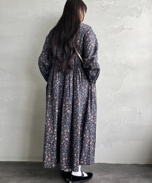 soil（ソイル）の「[SOIL/ソイル] 40Sポプリン フラワープリントバンド