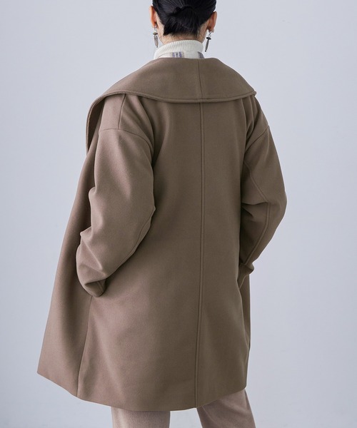 フーコ❗️【美品】SUPEPOSER イタリア製✨ウールコート バルーン Narrenschiff:SISEのバルーンコートNAVY