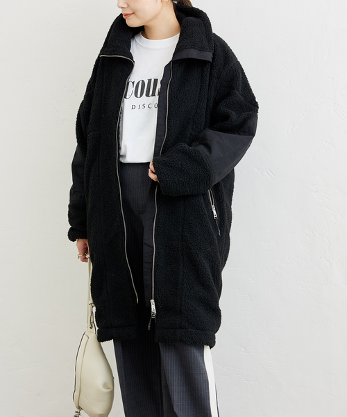 Cape HEIGHTS(ケープハイツ)の「【Cape HEIGHTS/ケープハイツ】NEW BETHEL FLEECE:コート(その他アウター・レディース・チャコールグレー/アイボリー/ブラック・FREE)」の17枚目の写真