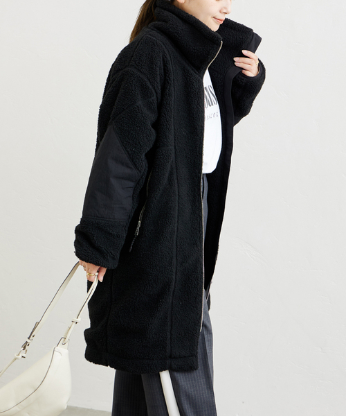 Cape HEIGHTS(ケープハイツ)の「【Cape HEIGHTS/ケープハイツ】NEW BETHEL FLEECE:コート(その他アウター・レディース・チャコールグレー/アイボリー/ブラック・FREE)」の18枚目の写真