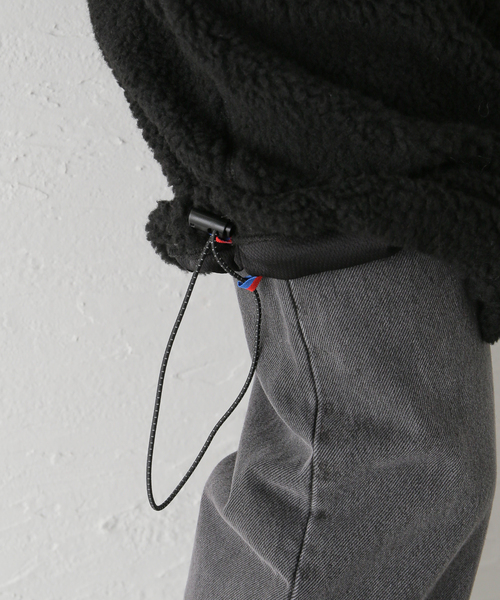 Cape HEIGHTS(ケープハイツ)の「【Cape HEIGHTS/ケープハイツ】NEW BETHEL FLEECE:コート(その他アウター・レディース・チャコールグレー/アイボリー/ブラック・FREE)」の4枚目の写真