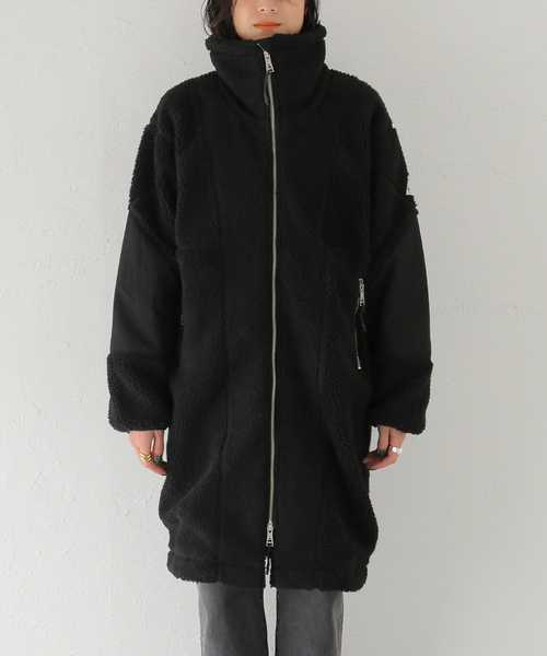 Cape HEIGHTS(ケープハイツ)の「【Cape HEIGHTS/ケープハイツ】NEW BETHEL FLEECE:コート(その他アウター・レディース・チャコールグレー/アイボリー/ブラック・FREE)」の9枚目の写真