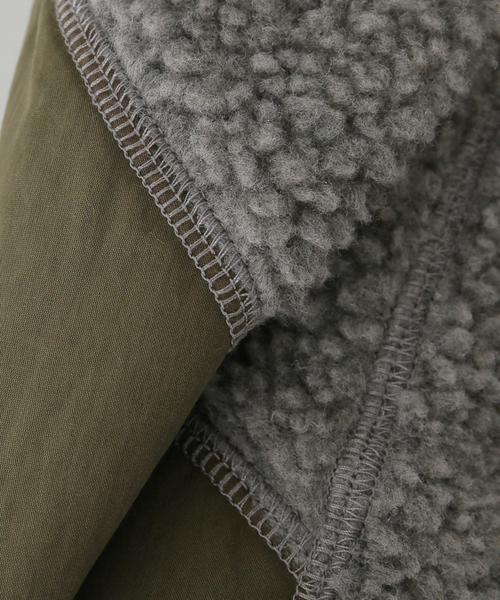 Cape HEIGHTS(ケープハイツ)の「【Cape HEIGHTS/ケープハイツ】NEW BETHEL FLEECE:コート(その他アウター・レディース・チャコールグレー/アイボリー/ブラック・FREE)」の12枚目の写真
