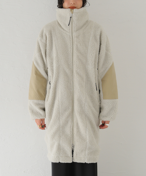 Cape HEIGHTS(ケープハイツ)の「【Cape HEIGHTS/ケープハイツ】NEW BETHEL FLEECE:コート(その他アウター・レディース・チャコールグレー/アイボリー/ブラック・FREE)」の13枚目の写真