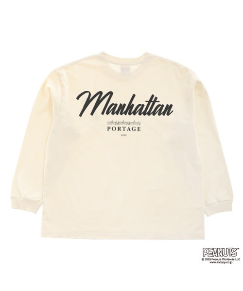 Manhattan Portage（マンハッタンポーテージ）の「Long Sleeve Print T-Shirt PEANUTS（Tシャツ/カットソー・メンズ・チャコールグレー/アイボリー/ダークグリーン・SMALL/X-LARGE/LARGE/MEDIUM）」の4枚目の写真