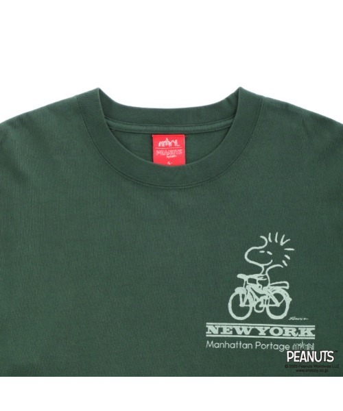 Manhattan Portage（マンハッタンポーテージ）の「Long Sleeve Print T-Shirt PEANUTS（Tシャツ/カットソー・メンズ・チャコールグレー/アイボリー/ダークグリーン・SMALL/X-LARGE/LARGE/MEDIUM）」の7枚目の写真