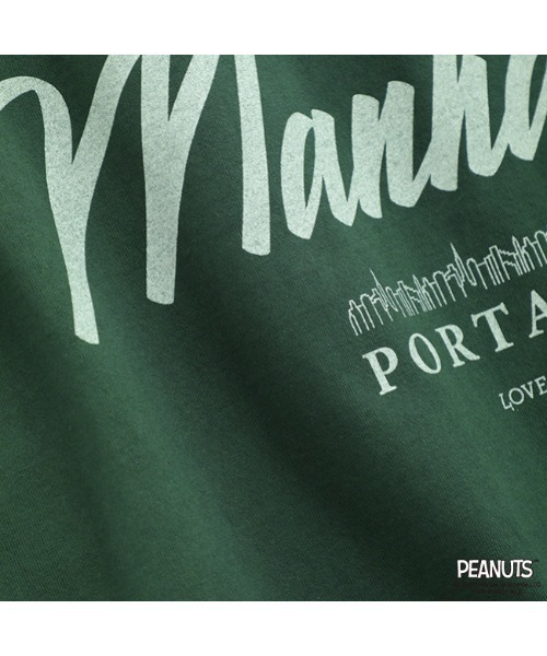 Manhattan Portage（マンハッタンポーテージ）の「Long Sleeve Print T-Shirt PEANUTS（Tシャツ/カットソー・メンズ・チャコールグレー/アイボリー/ダークグリーン・SMALL/X-LARGE/LARGE/MEDIUM）」の9枚目の写真