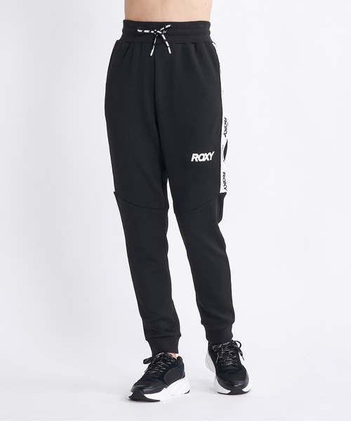 ROXY(ロキシー)の「ITS TIME PANTS/ロキシーワンポイントブランドロゴ速乾UVカットスウェットパンツ(スウェットパンツ・レディース・ブラック/ブルー/グレー・LARGE/MEDIUM/SMALL)」の1枚目の写真
