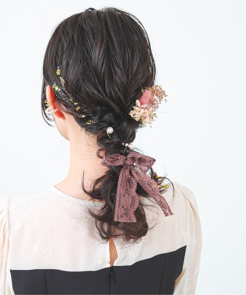 Kana(カナ)の「ドライフラワー パール Uピン 金箔 セット 結婚式 お呼ばれ オケージョン(ヘアピン・レディース・アイボリー/レッド/ピンク・フリー)」の13枚目の写真