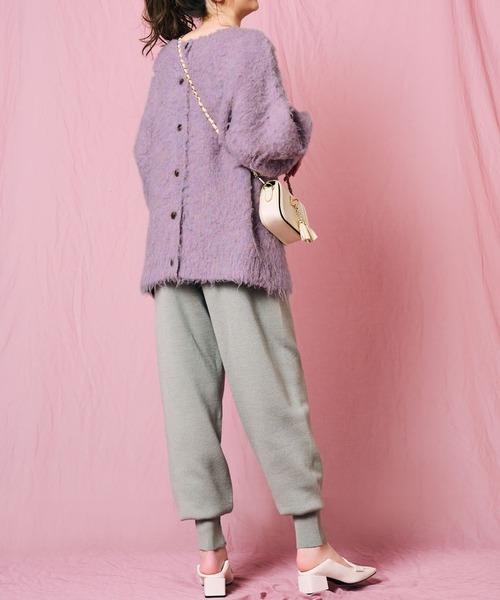 RANAN(ラナン)の「テーパードニットパンツ(その他パンツ・レディース・ライトグレー/ブラック・M/L/LL)」の5枚目の写真