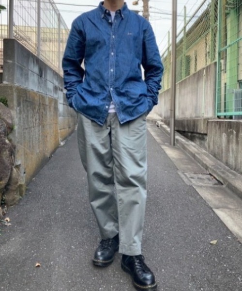 DENHAM（デンハム）の「DENHAM/デンハム/RICH REG SHIRT ID/012313081（シャツ/ブラウス・メンズ・ブルー/ブラック・M/L/XL）」の4枚目の写真
