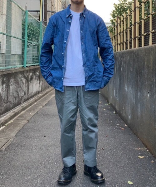 DENHAM（デンハム）の「DENHAM/デンハム/RICH REG SHIRT ID/012313081（シャツ/ブラウス・メンズ・ブルー/ブラック・M/L/XL）」の5枚目の写真