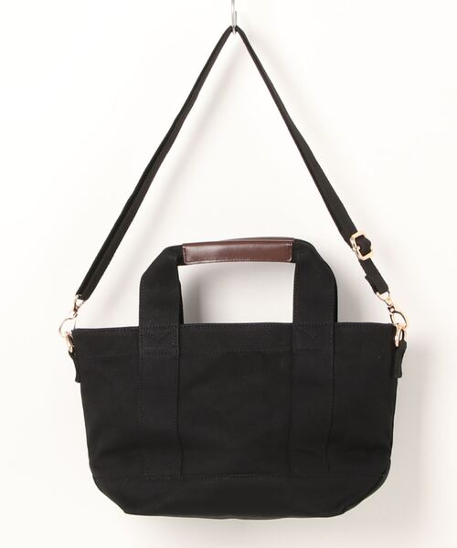 AVOCA（アヴォカ）の「【AVOCA/アボカ】 ACT-002 Black ２WAYトートバッグ（トートバッグ・レディース・グレー/ブラック/パープル/グリーン/ベージュ/アイボリー・ONE SIZE）」の7枚目の写真