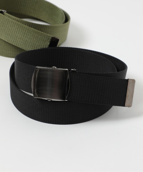 FORECAST(フォーキャスト)の「【FORECAST】BESTY ナイロンガチャベルト 036(ベルト・メンズ・カーキ/ブラック/ベージュ/ネイビー・FREE)」の1枚目の写真