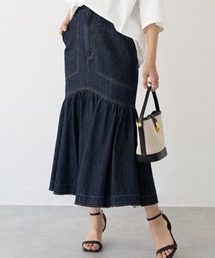 デニムフレアスカート