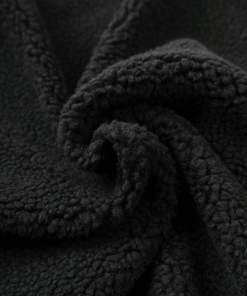 CONVERSE（コンバース）の「【CONVERSE/コンバース】ブランドネーム ワンポイントロゴ刺繍デザイン シープボア フリースZIPジャケット（ブルゾン・レディース・キャメル/ダークネイビー/ワインレッド/アイボリー/ブラック・L/M）」の15枚目の写真