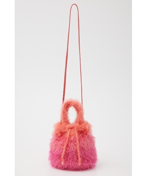 RODEO CROWNS WIDE BOWL（ロデオクラウンズワイドボウル）の「シャギーミニバッグ（ショルダーバッグ・レディース・ブルー/ピンク・FREE）」の9枚目の写真