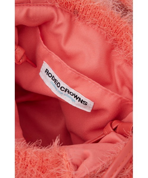 RODEO CROWNS WIDE BOWL（ロデオクラウンズワイドボウル）の「シャギーミニバッグ（ショルダーバッグ・レディース・ブルー/ピンク・FREE）」の10枚目の写真