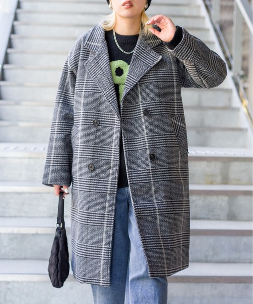 SpRay（スプレイ）の「ロゴジャガードニット（ニット/セーター・レディース・グリーン/ブルー/イエロー/パープル/ブラック・FREE）」の15枚目の写真