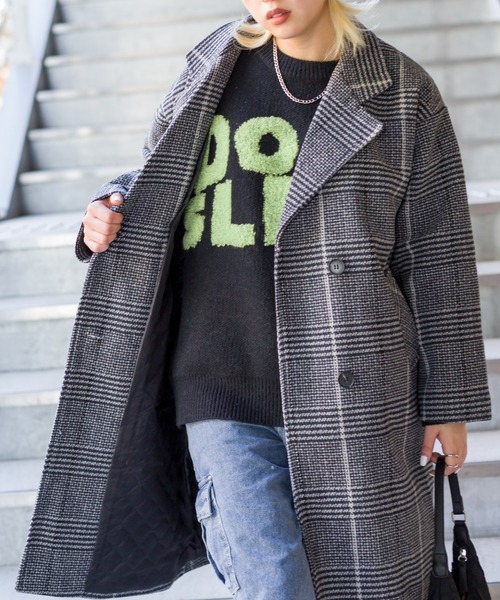 SpRay（スプレイ）の「ロゴジャガードニット（ニット/セーター・レディース・グリーン/ブルー/イエロー/パープル/ブラック・FREE）」の16枚目の写真