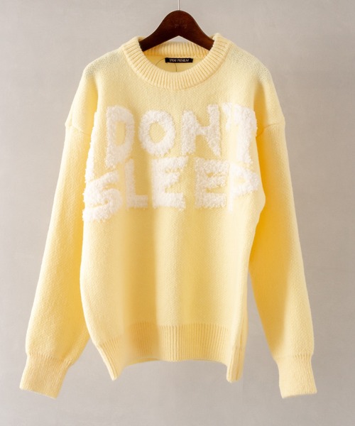 SpRay（スプレイ）の「ロゴジャガードニット（ニット/セーター・レディース・グリーン/ブルー/イエロー/パープル/ブラック・FREE）」の19枚目の写真