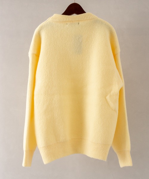 SpRay（スプレイ）の「ロゴジャガードニット（ニット/セーター・レディース・グリーン/ブルー/イエロー/パープル/ブラック・FREE）」の21枚目の写真