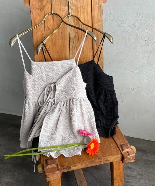 By/m（バイエム）の「[By/m/バイエム] マルチWAY ペプラムキャミソール（キャミソール・レディース・ブラック/ライトグレー・F）」の22枚目の写真