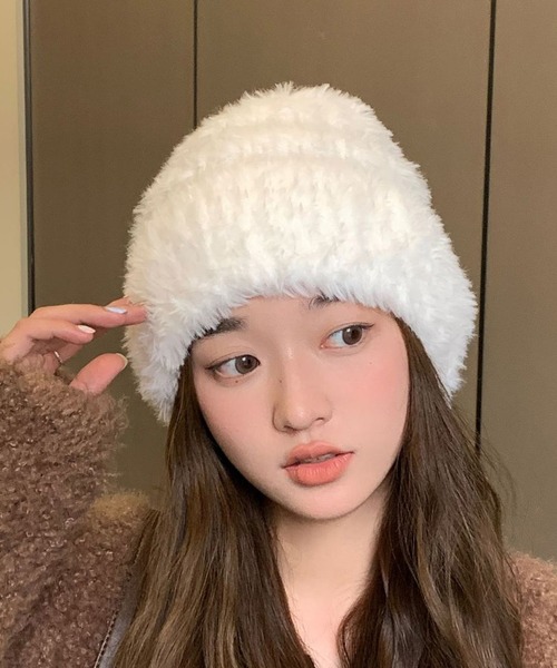ニット帽 ファー ポンポン[品番：JCSW0000570]｜JOCOSA（ジョコサ）の
